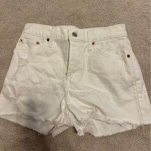 White Levi’s Denim Women's Shorts
